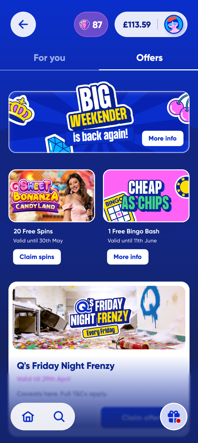 Q Rewards — Offers